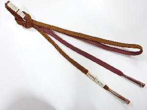 未使用品　正絹　手組帯締め（長尺）